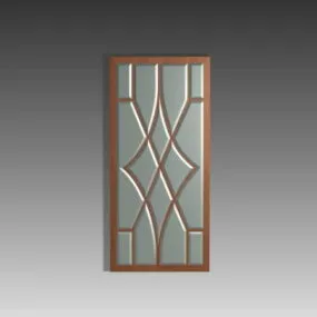 Home Design Glass Door Insert 3d model