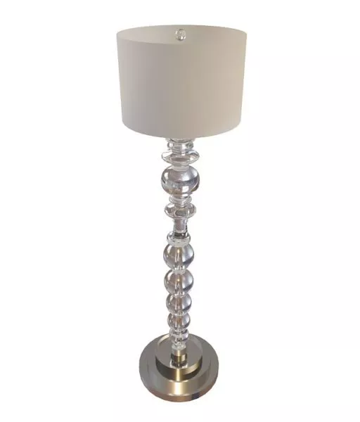 Antique Glass Base On Floor Lamp 3d model Antique Glass Base On Floor Lamp 3d model