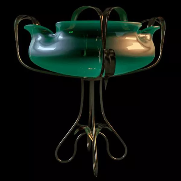 Decorative Glass Floor Vase 3d model Decorative Glass Floor Vase 3d model