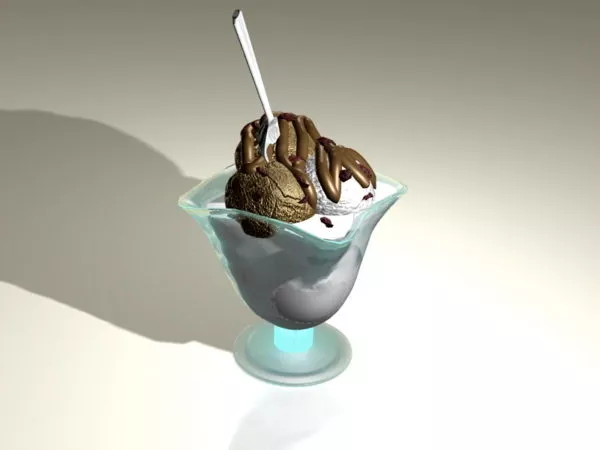Decorative Chocolate Cake 3d model