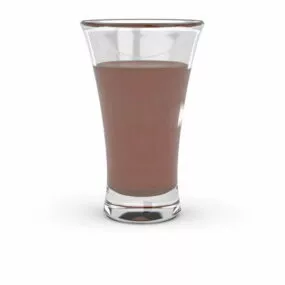 Dinning Glass Of Juice 3d model
