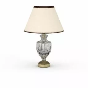 Antique Style Glass Table Lamp 3d model