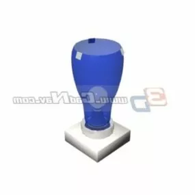 Glass Table Light Design 3d model