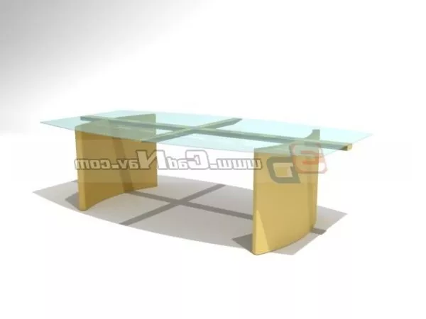 Glass Top Coffee Table Furniture 3d model Glass Top Coffee Table Furniture 3d model
