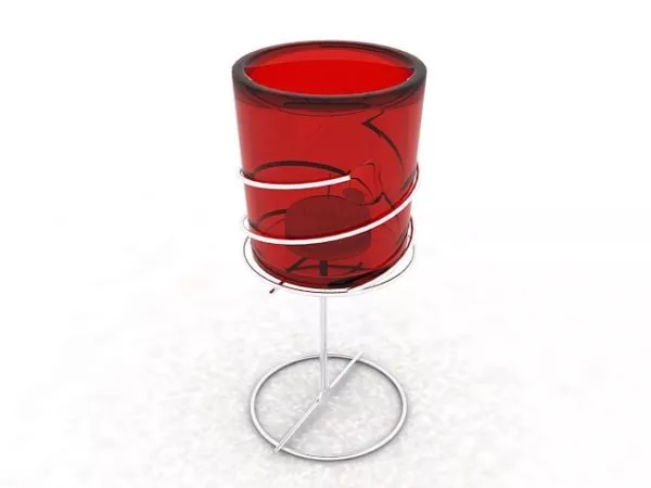 Tube Candle Holder 3d model Tube Candle Holder 3d model