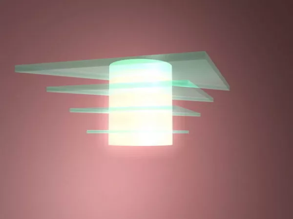 Office Glass Wall Lighting 3d model Office Glass Wall Lighting 3d model