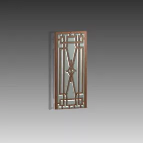 Glass Wooden Window Inserts 3d model