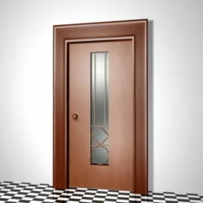 Cherry Wooden Door Furniture 3d model