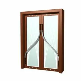 Meeting Room Glazed Door Furniture 3d model