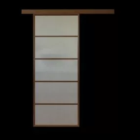 Home Design Glazed Sliding Door 3d model