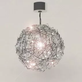 Living Room Globe Chandelier 3d model