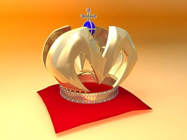 Crown Particle Shape 3d model