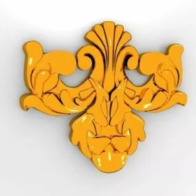 Golden Classic Architectural Ornament 3d model