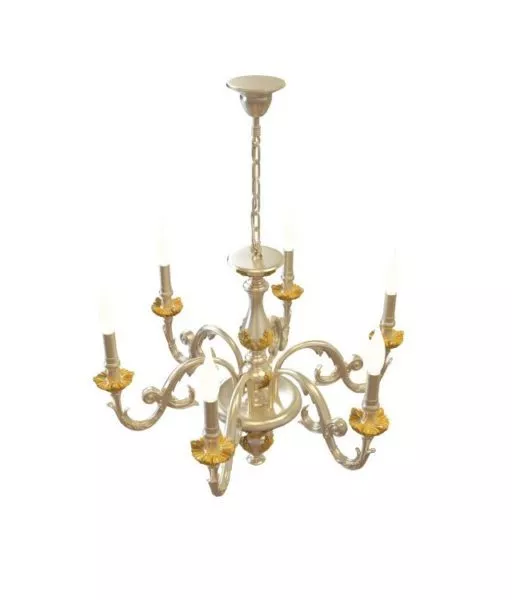 Golden Candelabra Ceiling Chandeliers 3d model Golden Candelabra Ceiling Chandeliers 3d model
