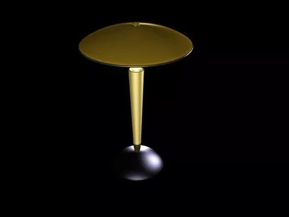 Home Gold Desk Lamp 3d model Home Gold Desk Lamp 3d model
