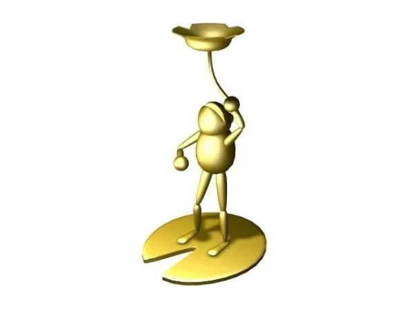 Jumping Frog Rigged 3d model