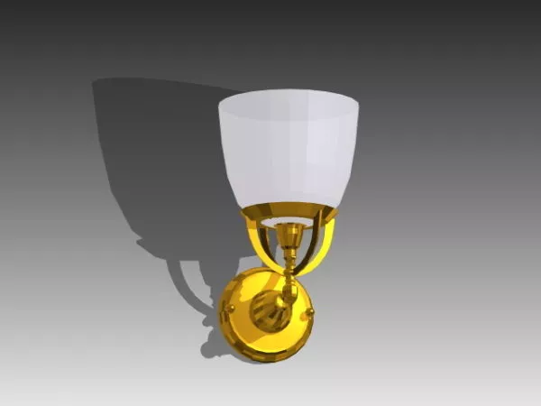 Home Furniture Gold Wall Lamp 3d model Home Furniture Gold Wall Lamp 3d model