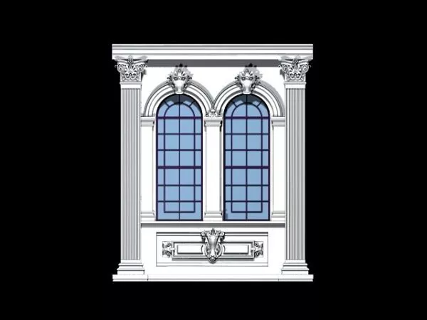 Vintage Gothic Window 3d model Vintage Gothic Window 3d model