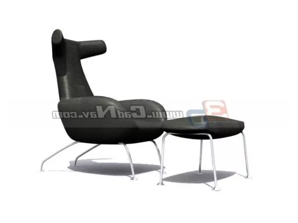 Grand Sofa With Ottoman Furniture 3d model Grand Sofa With Ottoman Furniture 3d model