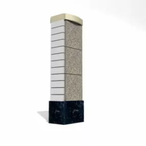 Granite Column Design 3d model