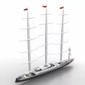Watercraft Great Sailing Ship 3d model