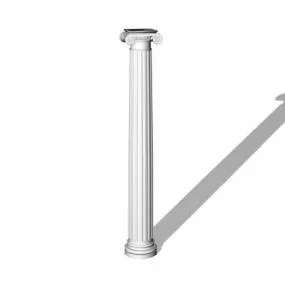 Classic Greek Ionic Column 3d model