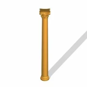 Old Stone Greek Column 3d model