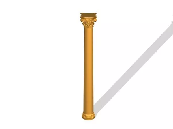 Old Stone Greek Column 3d model Old Stone Greek Column 3d model