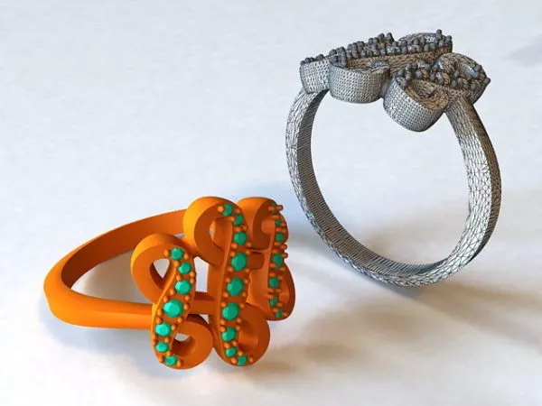 Ring With Diamond 3d model