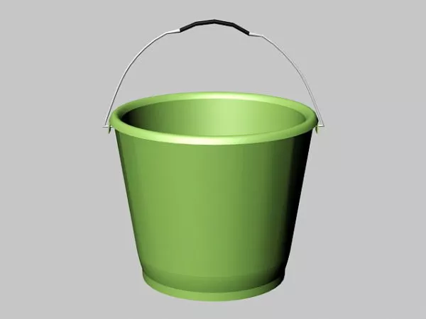 Wood Bucket 3d model