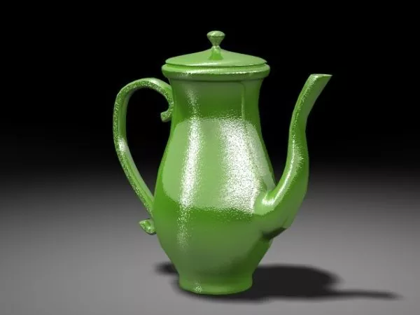Chinese Porcelain Teapot Set 3d model