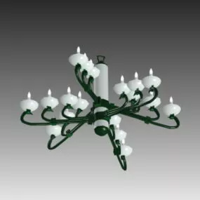 Home Furniture Metal Chandelier 3d model