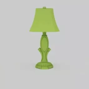 Green Antique Shape Table Lamp 3d model