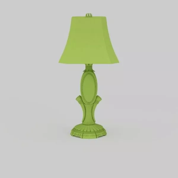 Green Antique Shape Table Lamp 3d model Green Antique Shape Table Lamp 3d model