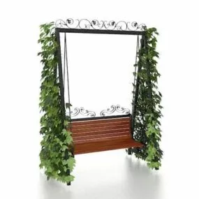 Garden Green Vine Swing 3d model