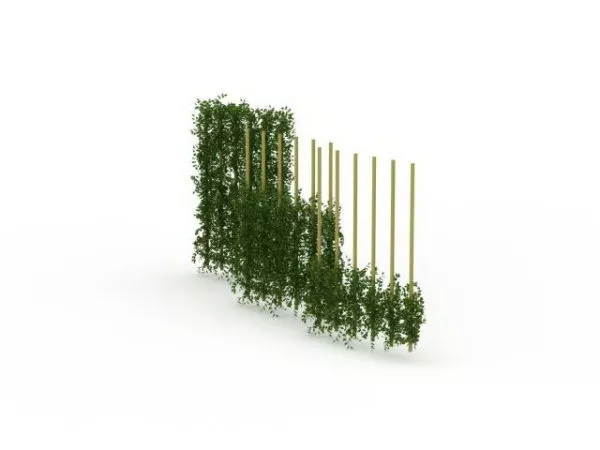 Fence Gate Pattern Handrail 3d model