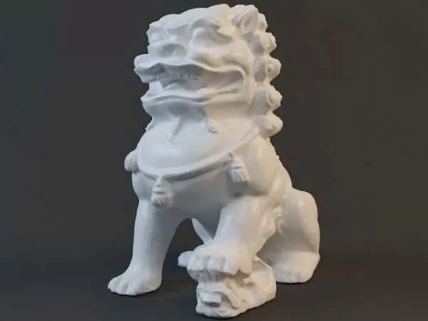 Chinese Style Guardian Lion Statue 3d model Chinese Style Guardian Lion Statue 3d model