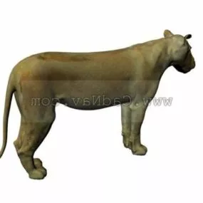 Guennol Lioness Animal 3d model