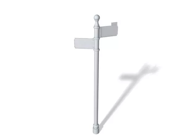 Walkway With Glass Handrail 3d model