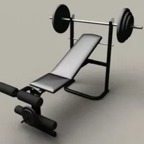 Gym Weight Bench 3d model
