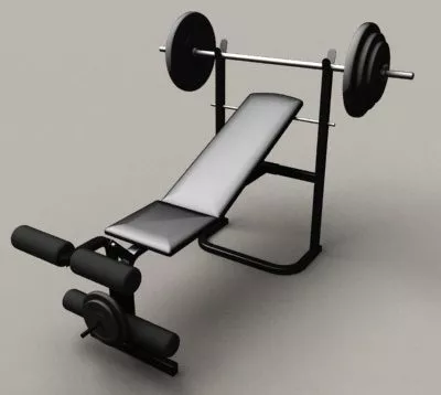 Gym Weight Bench 3d model Gym Weight Bench 3d model
