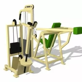 Gym Fitness Exercise Equipment 3d model