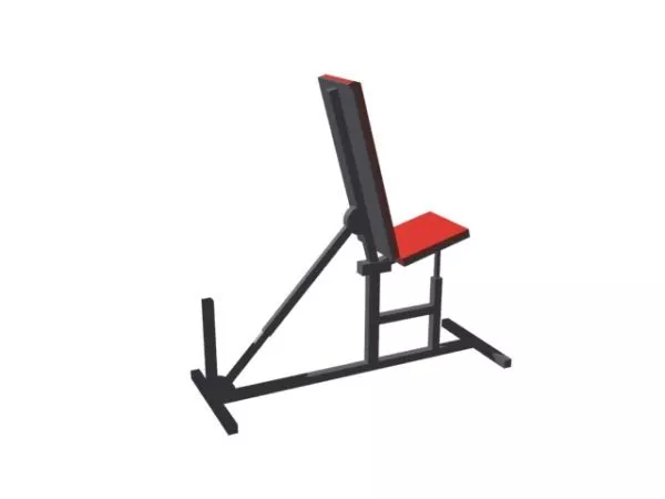 Gym Equipment Incline Bench 3d model Gym Equipment Incline Bench 3d model