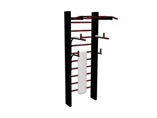 Gym Fitness Wall Bars 3d model Gym Fitness Wall Bars 3d model