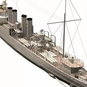 Watercraft Hms Campbeltown Destroyer 3d model