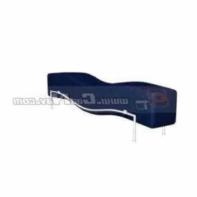 Hair Beauty Shape Waiting Chair 3d model