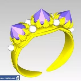 Female Jewelry Hair Clip 3d model