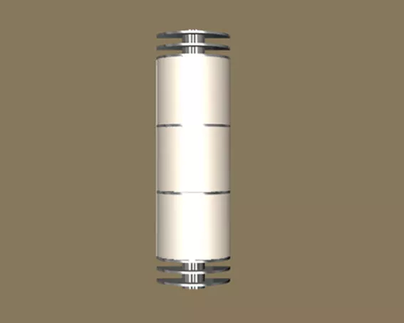Half Cylinder Shade Wall Sconce 3d model Half Cylinder Shade Wall Sconce 3d model