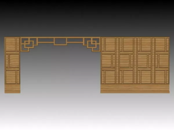 Tree Pattern Screen Partition 3d model