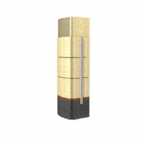 Covered Hall Column 3d model